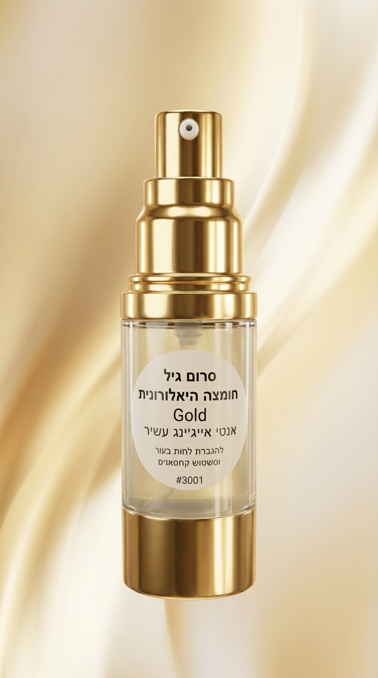 סרום ג'ל חומצה היאלורונית Gold